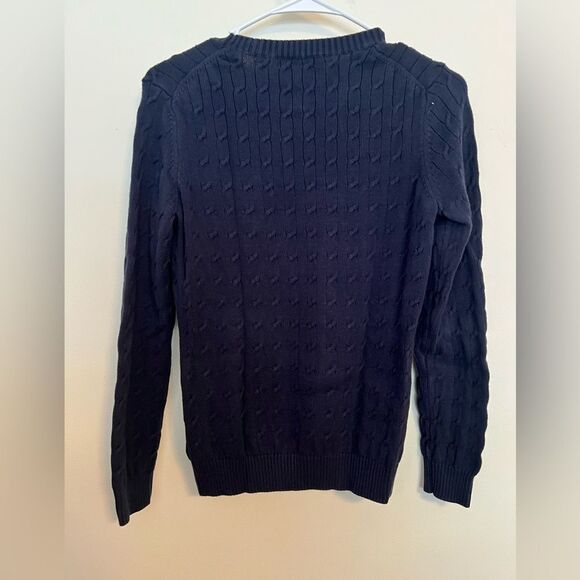 Brooks Brothers Blue Crewneck Sweater Classic Knit - Picture 3 of 3